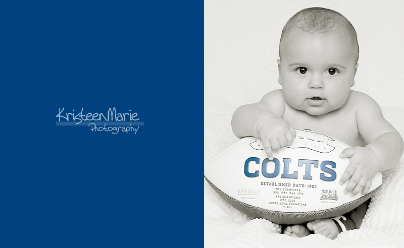 Baby with Colts Football