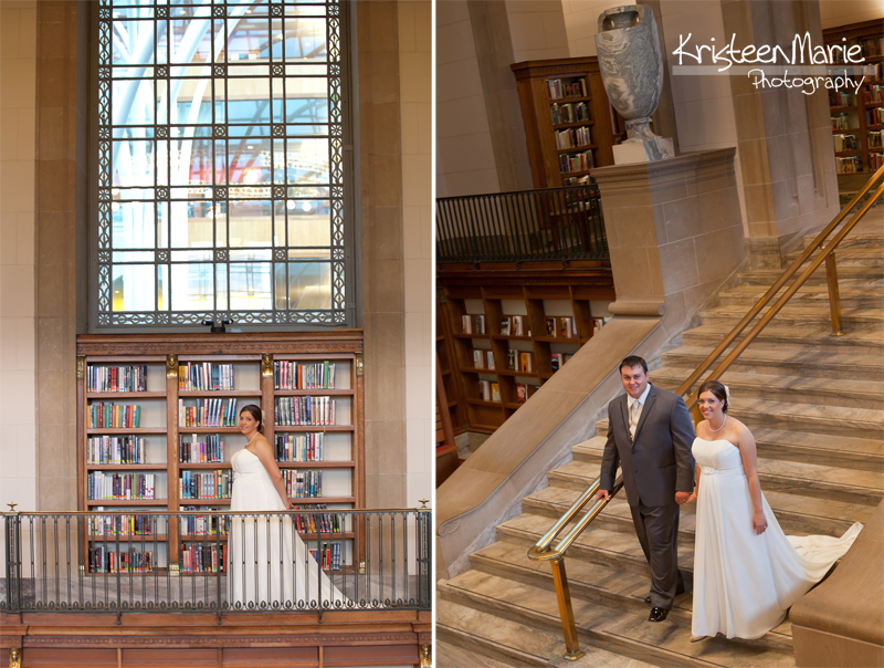 Bridal Couple at the Library