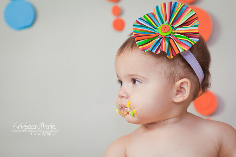 Little Girl with Cake on Face
