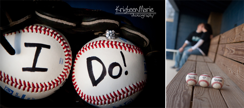 Baseball Engagement Picture