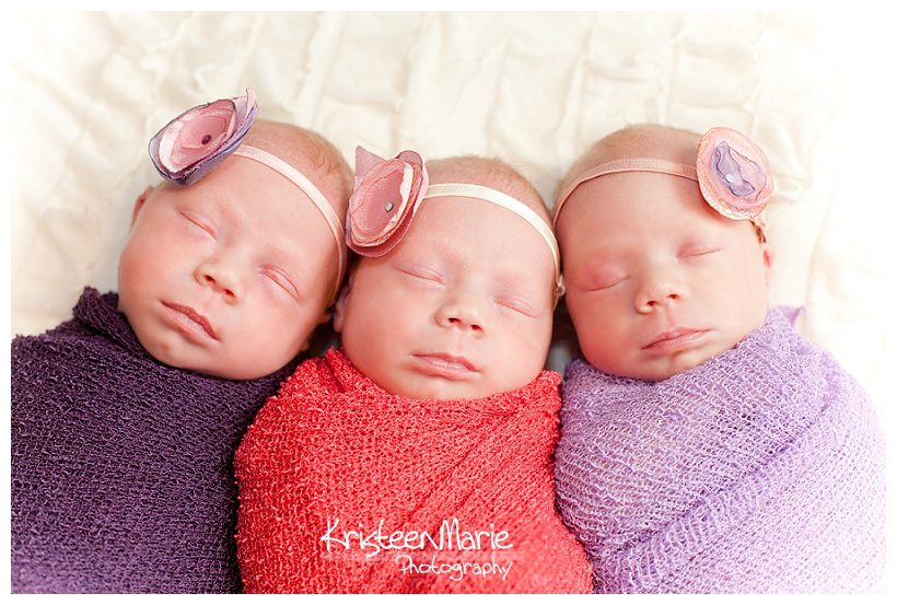 Triplet Newborn Girls