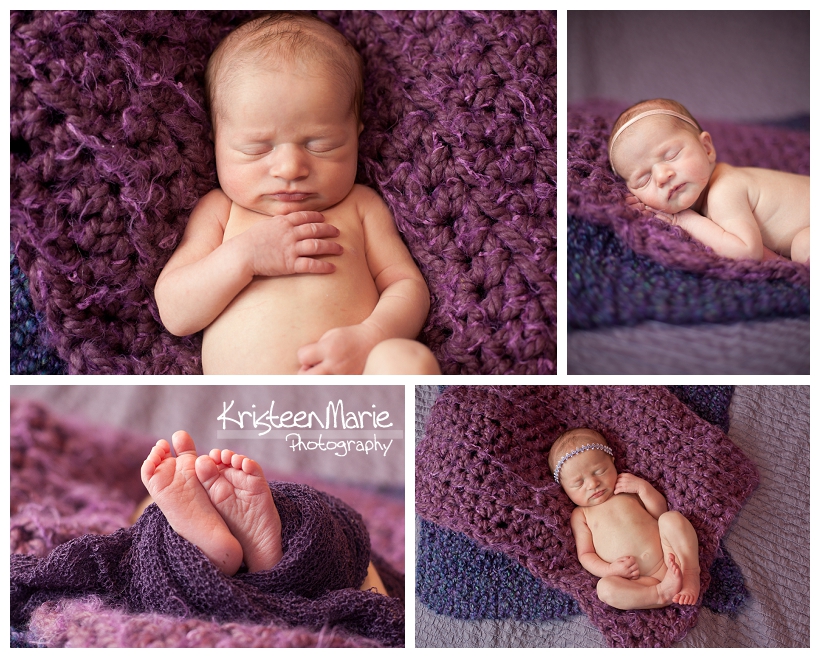Purple series for newborn baby girl