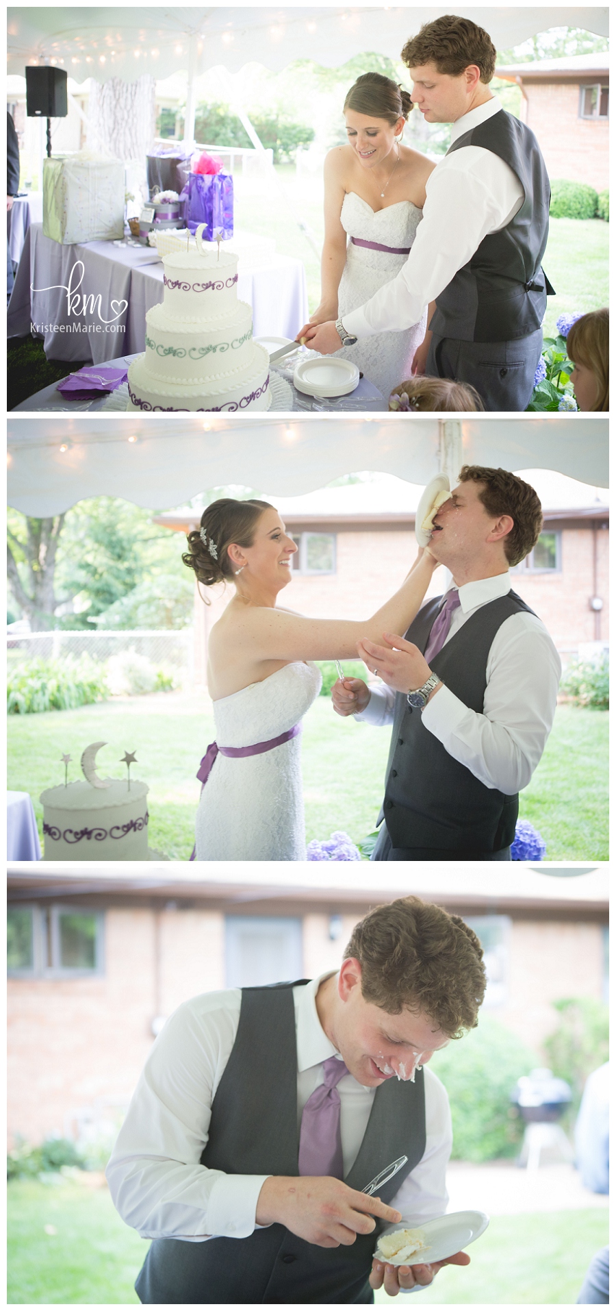 Bride and Groom smash cake