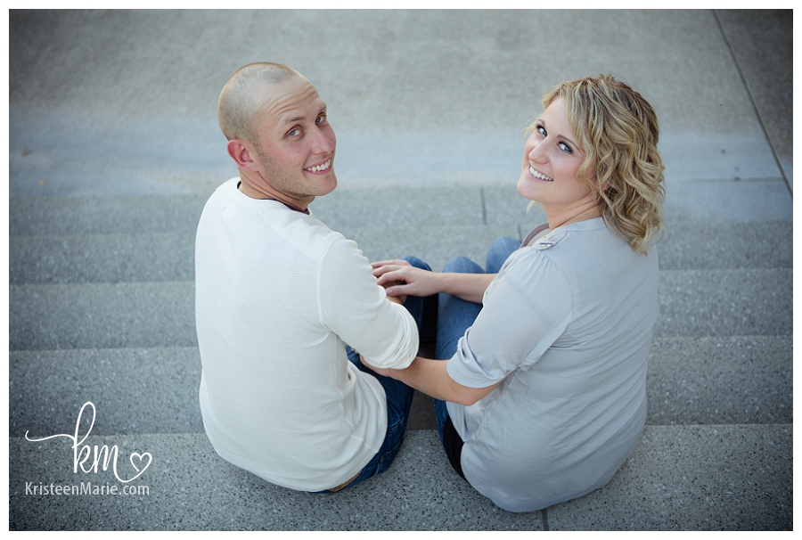 Downtown Indianapolis engagement photography