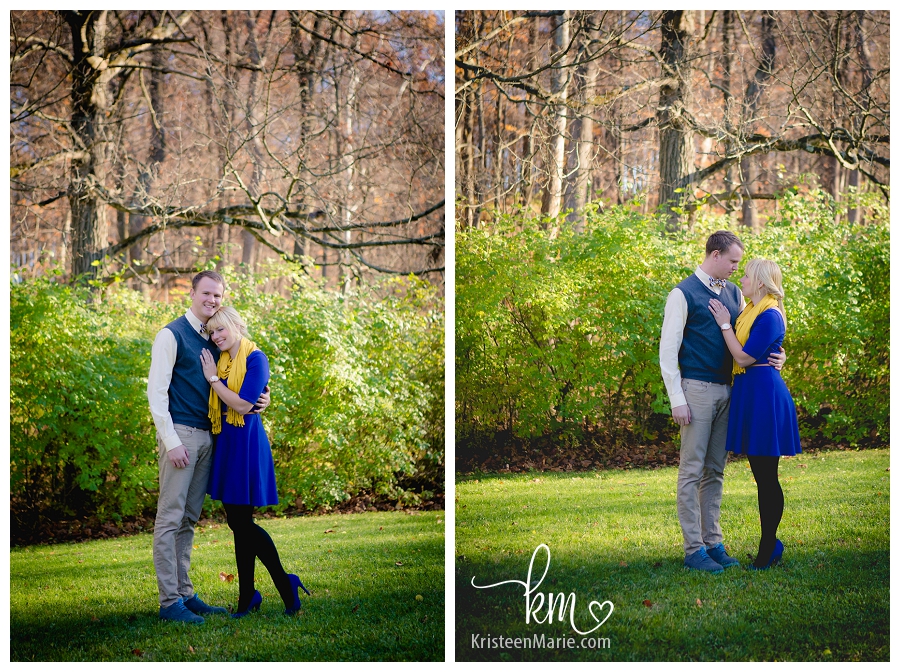 Yellow and Blue Engagement Photography