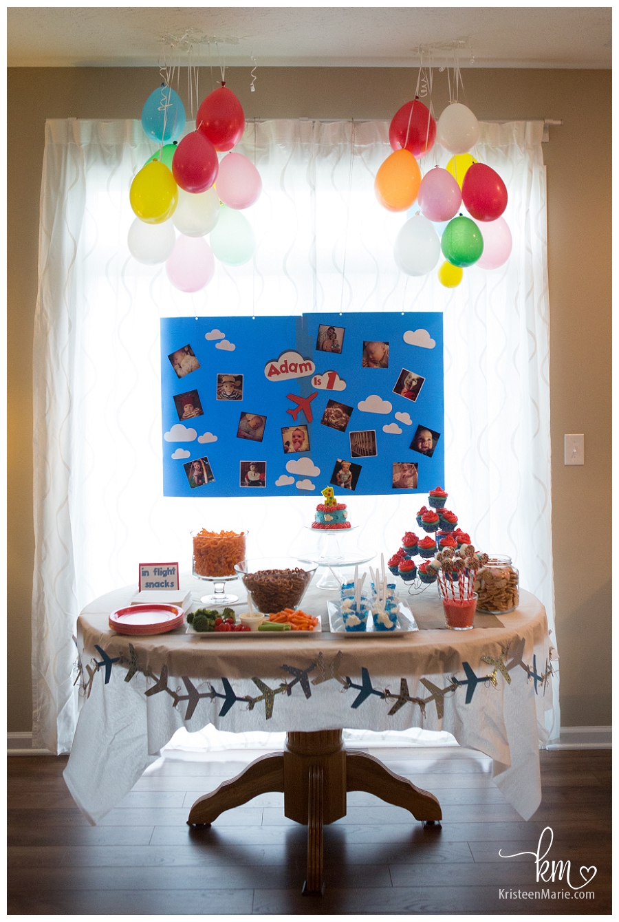 Treat table for Plane Birthday Party