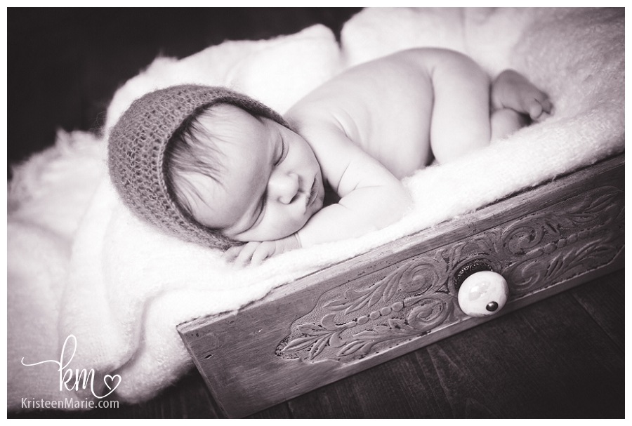 Sleeping baby newborn photography