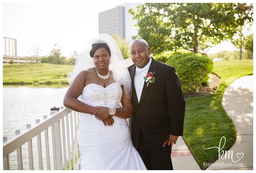 Bride and Groom at Indianapolis Marriott North