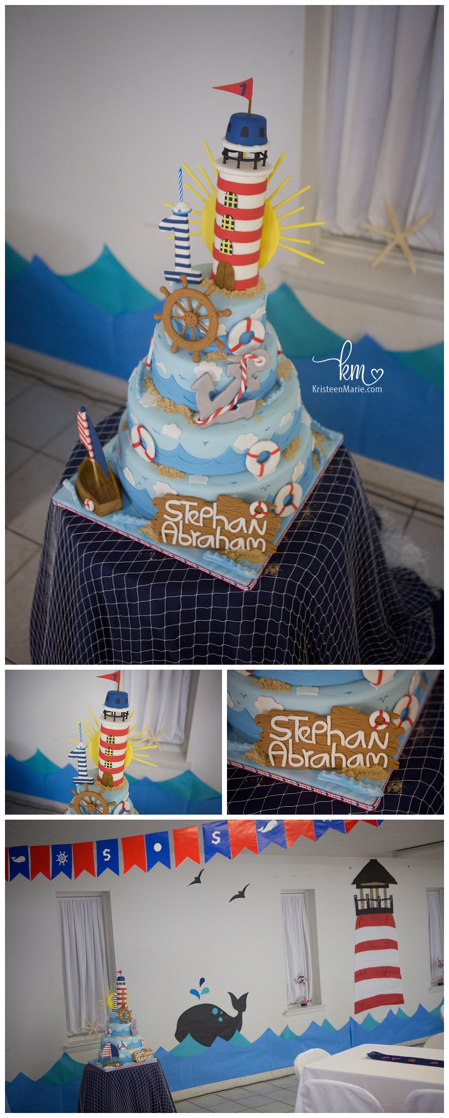 sailing birthday cake for first birthday