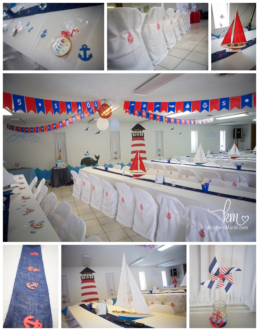 sailing themed child birthday party