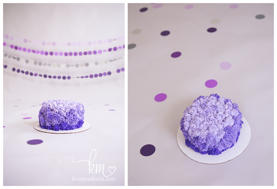 purple cake smash cake
