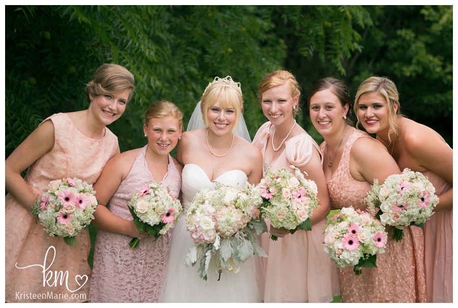 the bride and the bridesmaids - Indianapolis Wedding Photography
