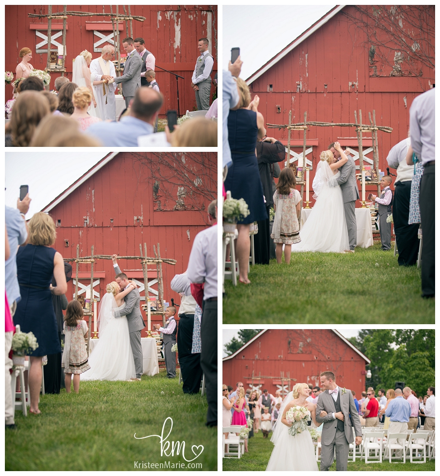 The wedding at the Avon Wedding barn