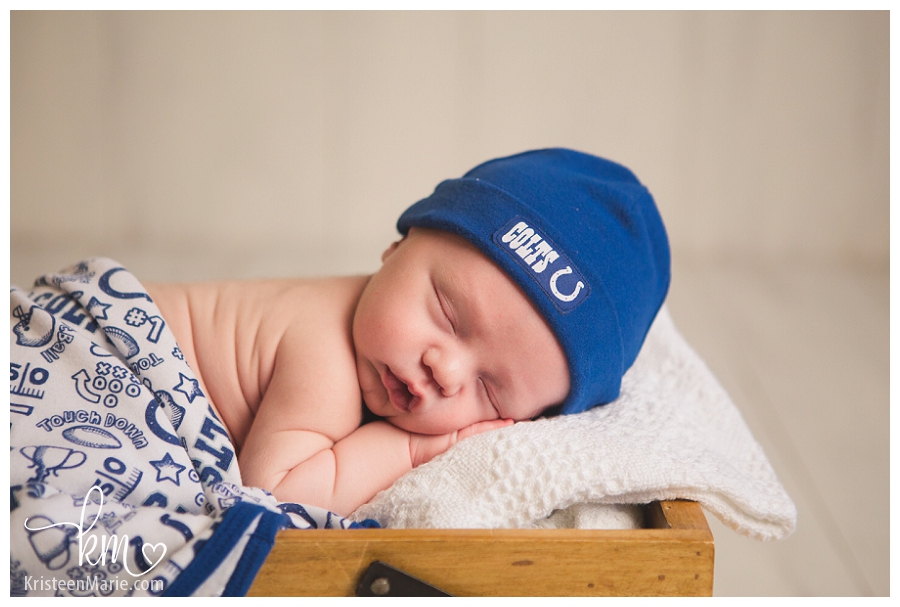 Indianapolis Colts Newborn Picture 