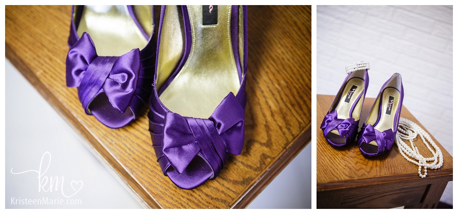 wedding details - shoes and pearls
