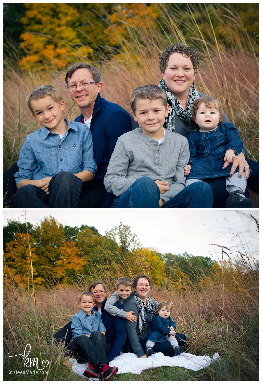 Fall family pictures in Indy