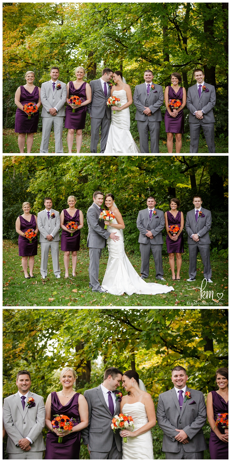The bridal party - Indy Wedding