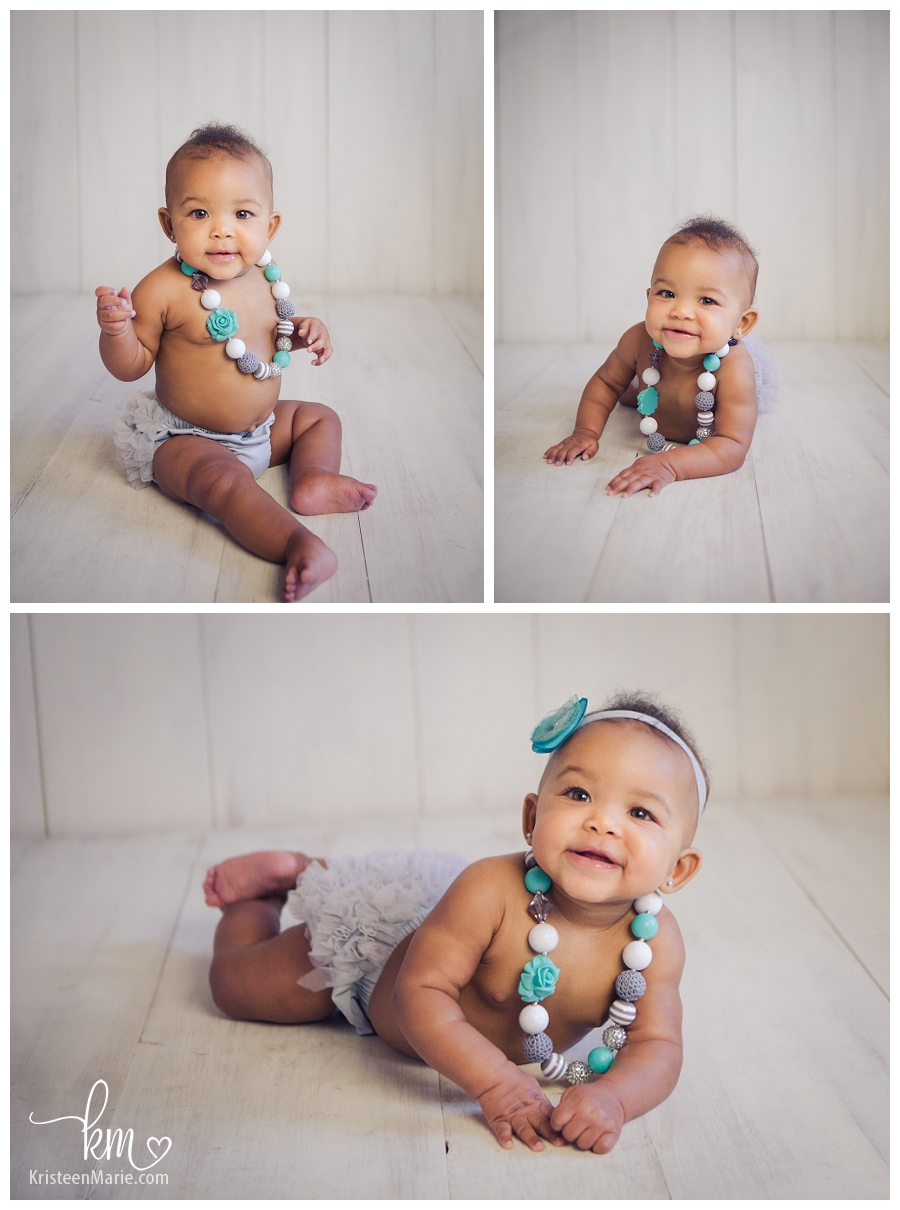 teal and grey child photography