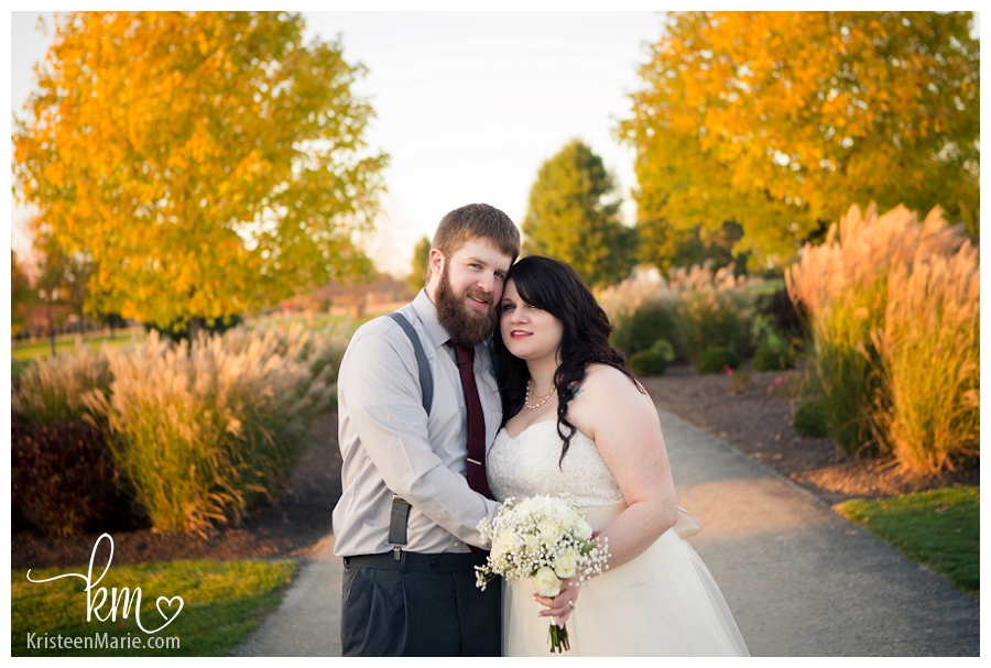 Wedding photography in the Fall in Indianapolis, IN