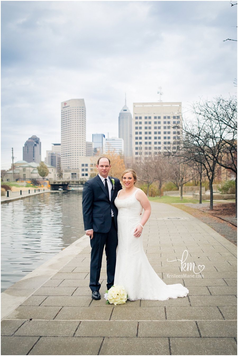 Downtown Indianapolis Wedding Photography - City Backdrop