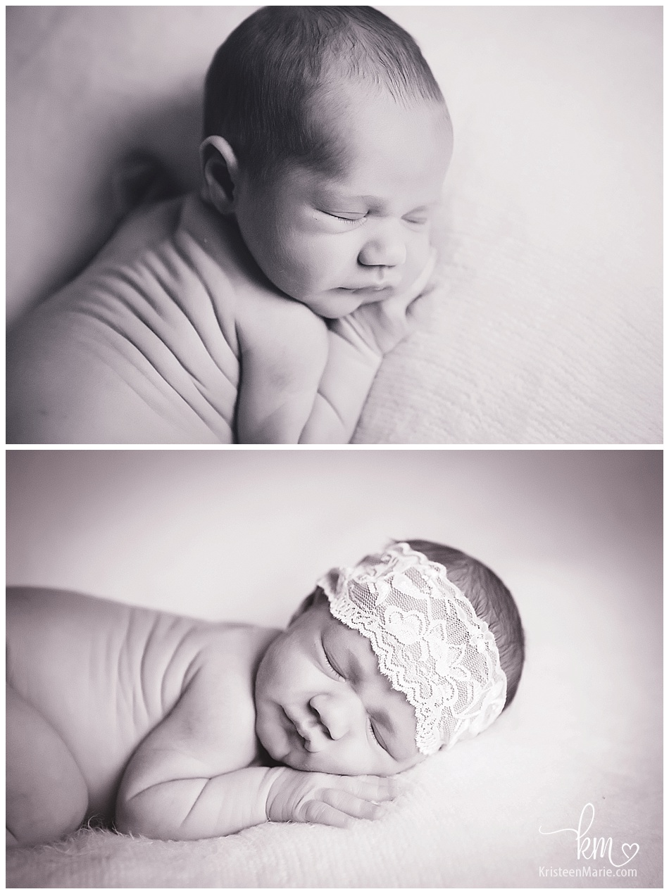 newborn photography in black and white