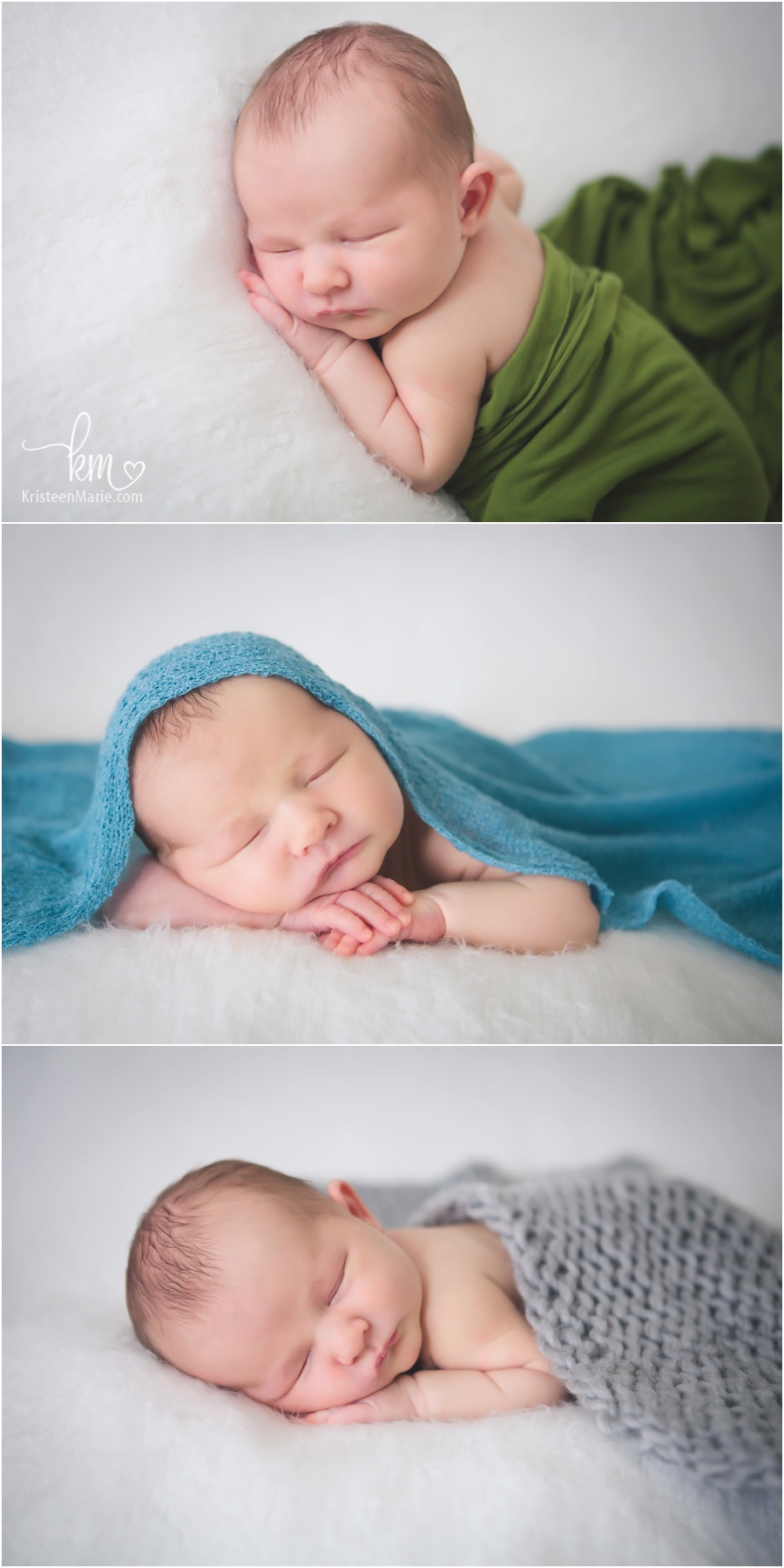 adorable newborn pictures with different colors