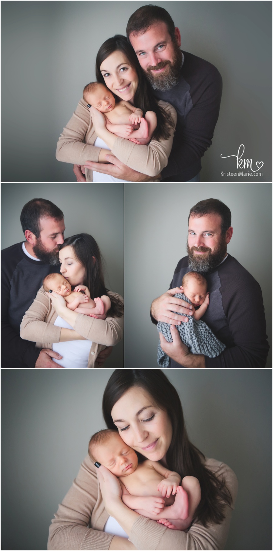 family photography poses with newborn baby - Family from Noblesville, IN