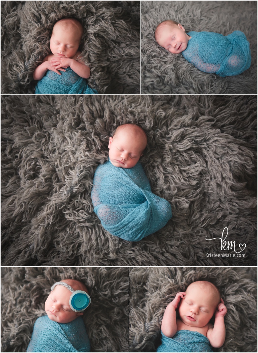 newborn baby wrapped up