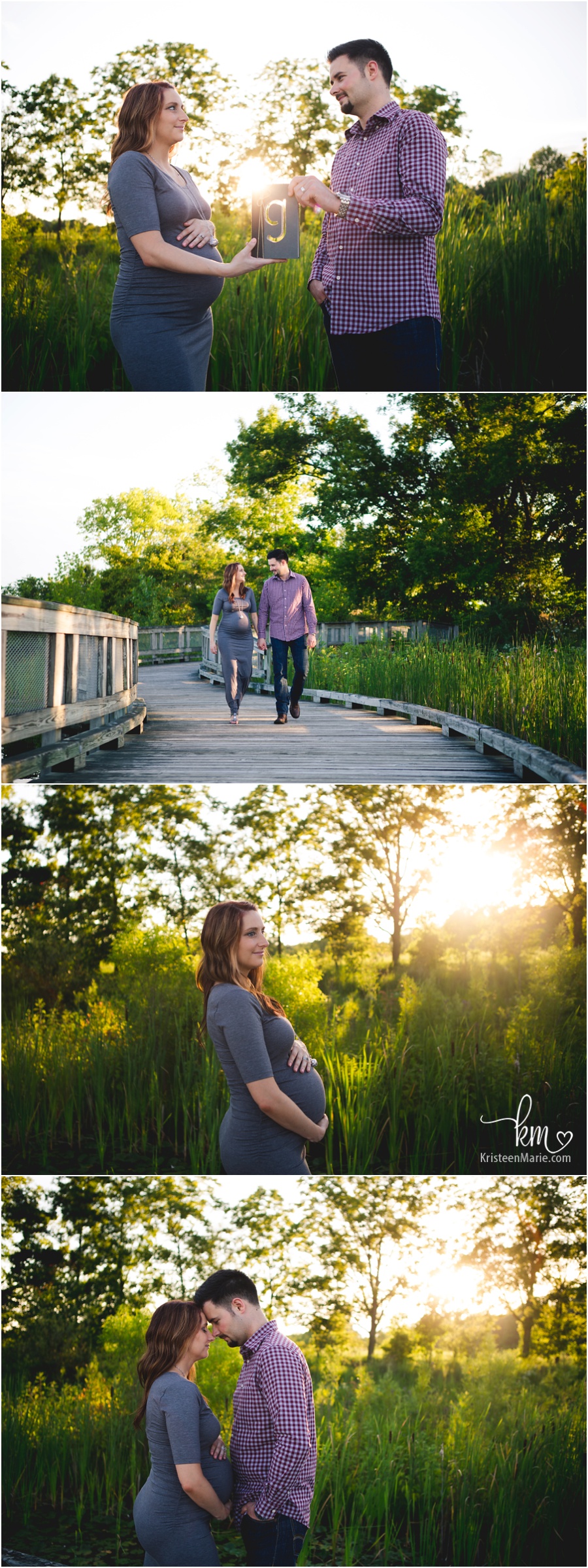 stunning sunset maternity images - KristeenMarie Photography
