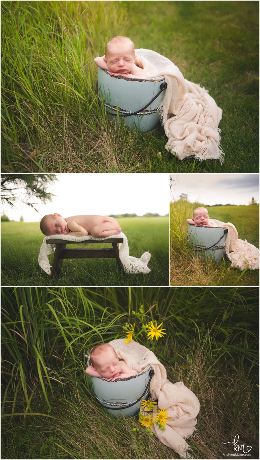 outdoor newborn photography in Zionsville, Indiana