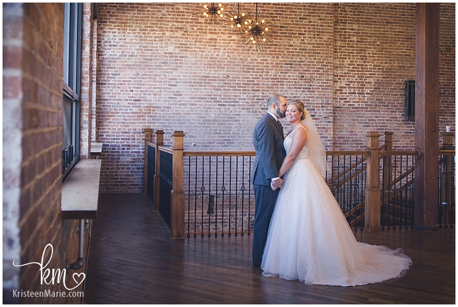 bride and groom at the Bitwell in Indianapolis