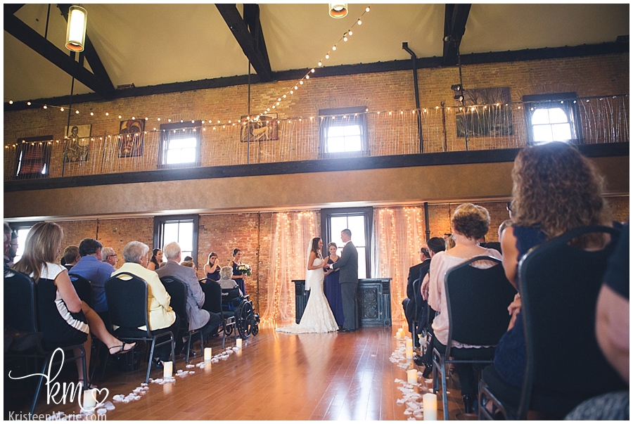 wedding ceremony at Arch at Chatham in Indianapolis