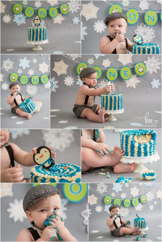 Winter ONEderland 1st Birthday Cake Smash - Indianapolis Child ...