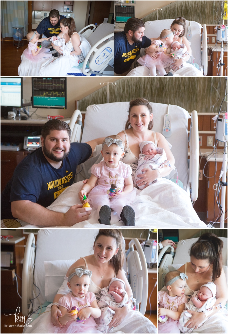 the growing family in IU North Hospital in Carmel, IN