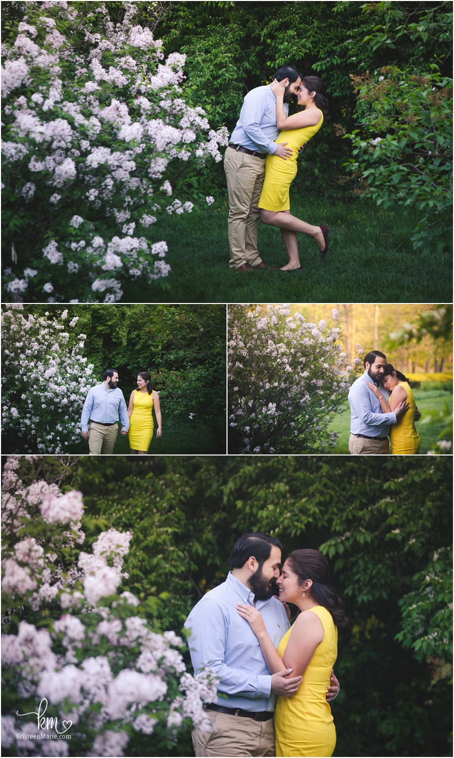 blooming spring flowers - engagement photography - so emotional