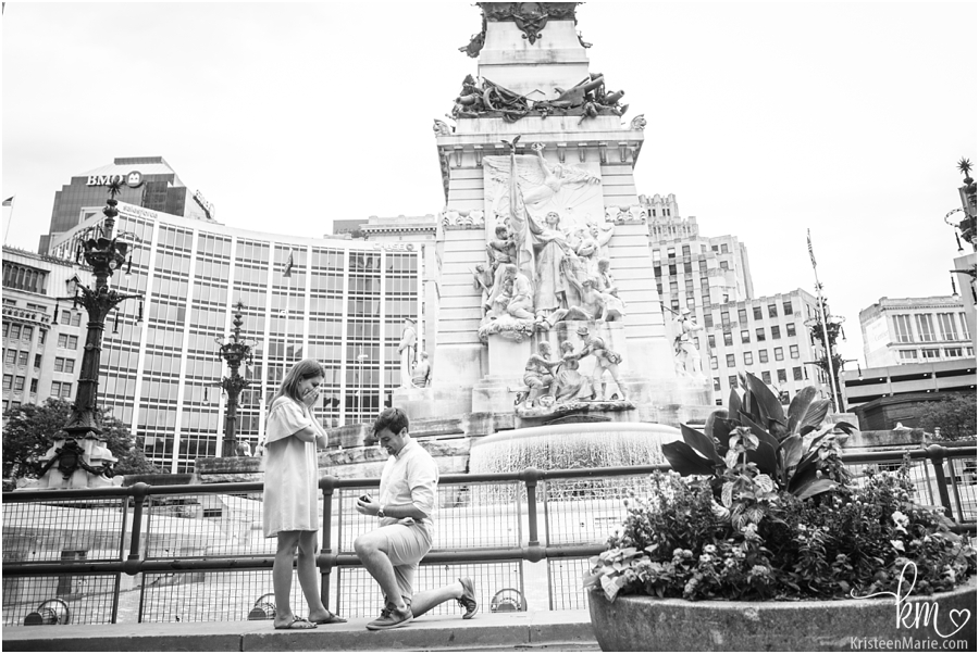 black and white proposal picture