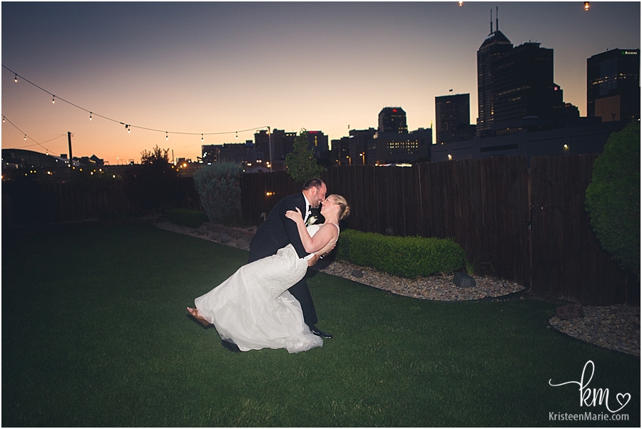 Sunset Wedding Pictures at Mavris - Indianapolis