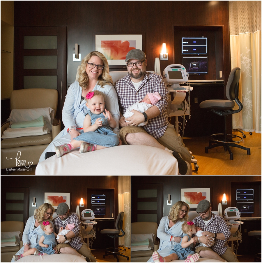 the whole family in the hospital - Fresh 48 session in Indianapolis
