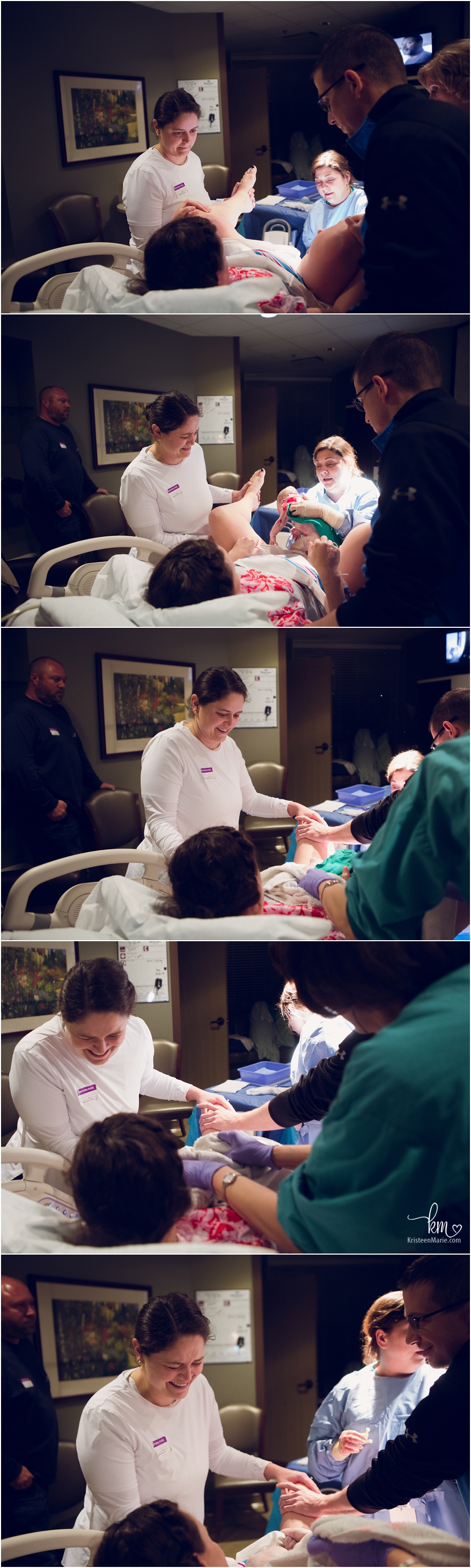 baby being born - Indianapolis birth photographer 