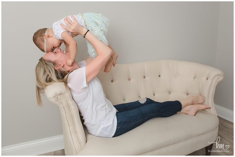 Skye is ONE! Zionsville Cake Smash Photography · KristeenMarie