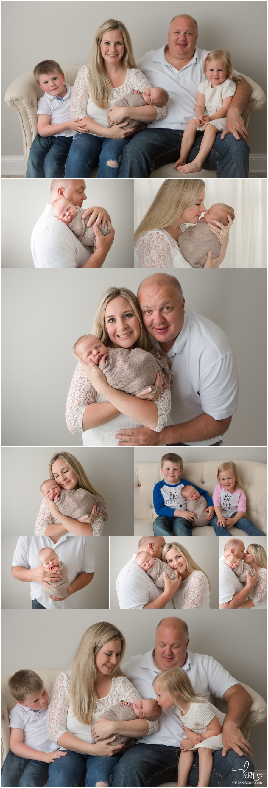 Indianapolis family with newborn baby - Indianapolis newborn photography