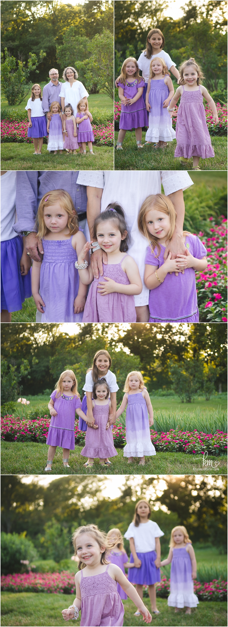 Family photography in a garden - Indianapolis family photography