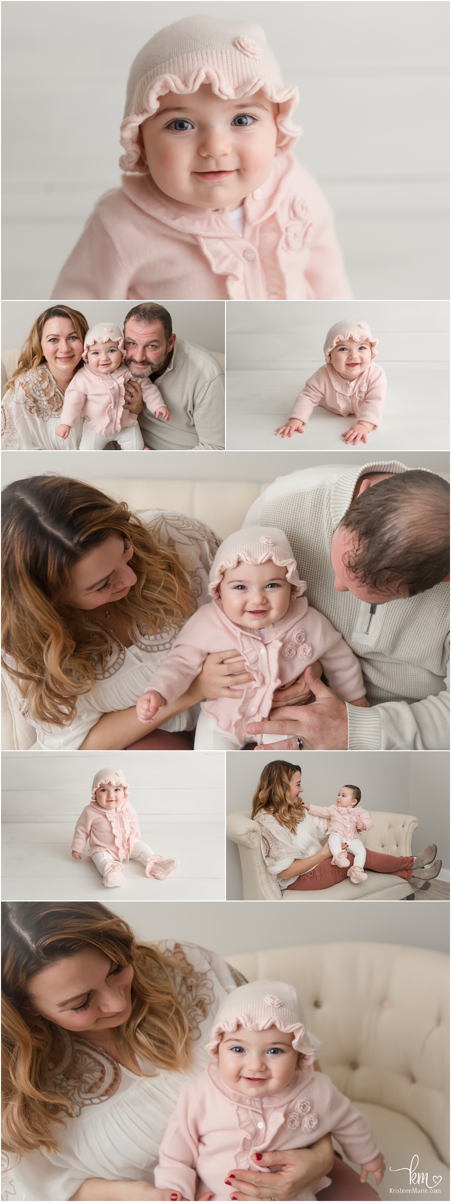 Sitter session poses - baby and family