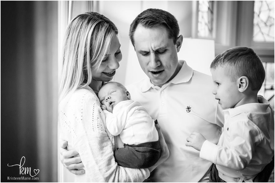 Indianapolis in-home lifestyle newborn photography