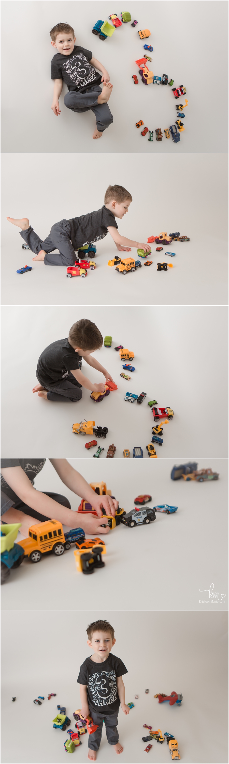 Three year old boy pictures - car themed