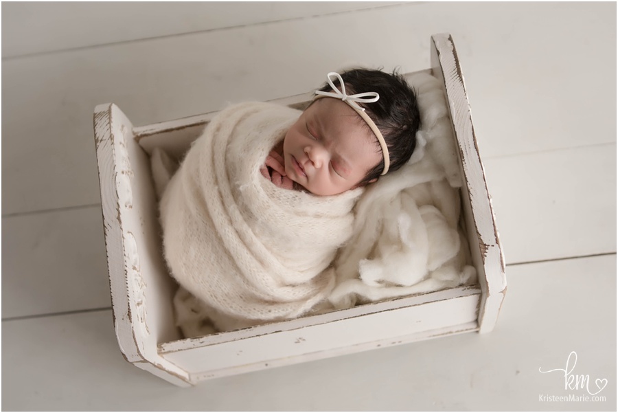 Indianapolis newborn photography - sleeping newborn girl