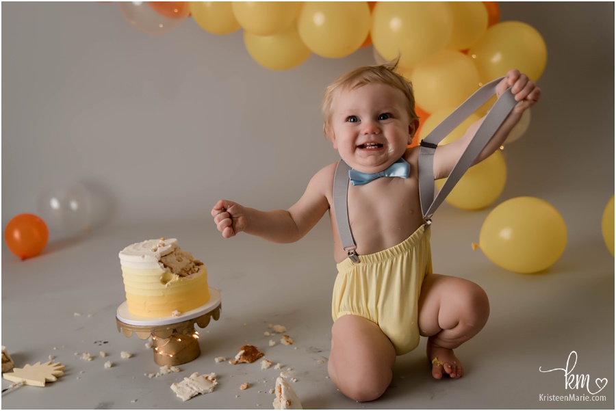 happy birthday boy with cake