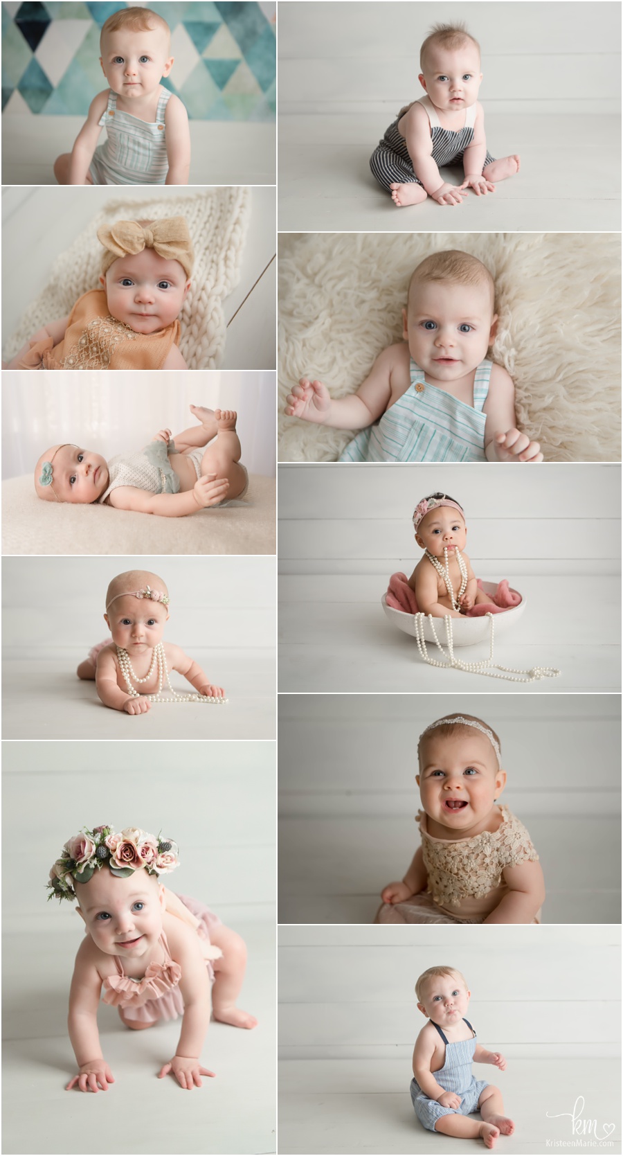 4 Month Milestone Session - Indianapolis Child Photographer · KristeenMarie  Photography