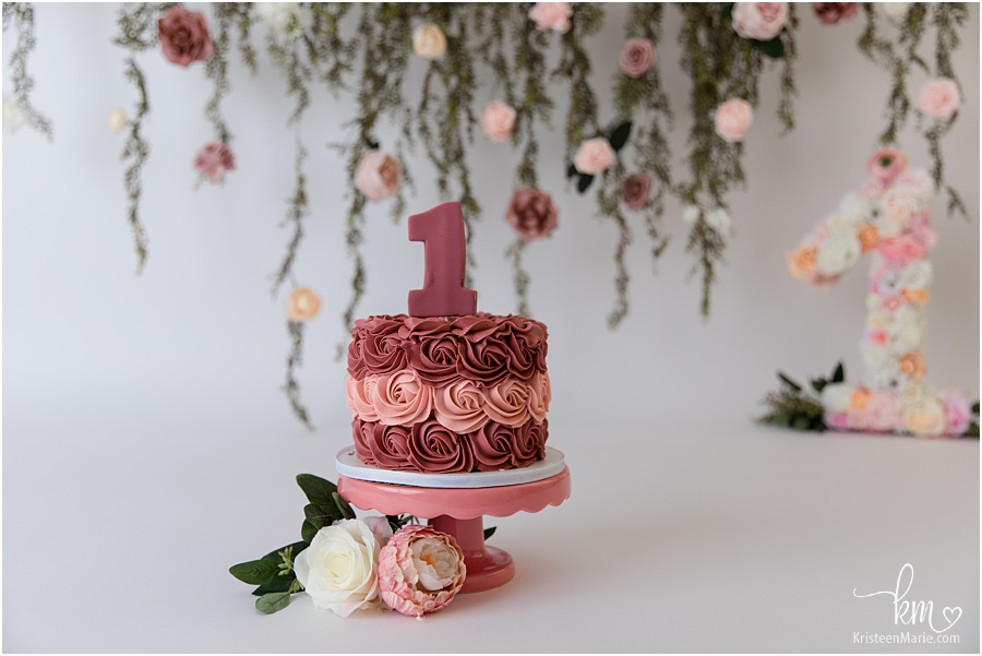 adorable floral birthday cake
