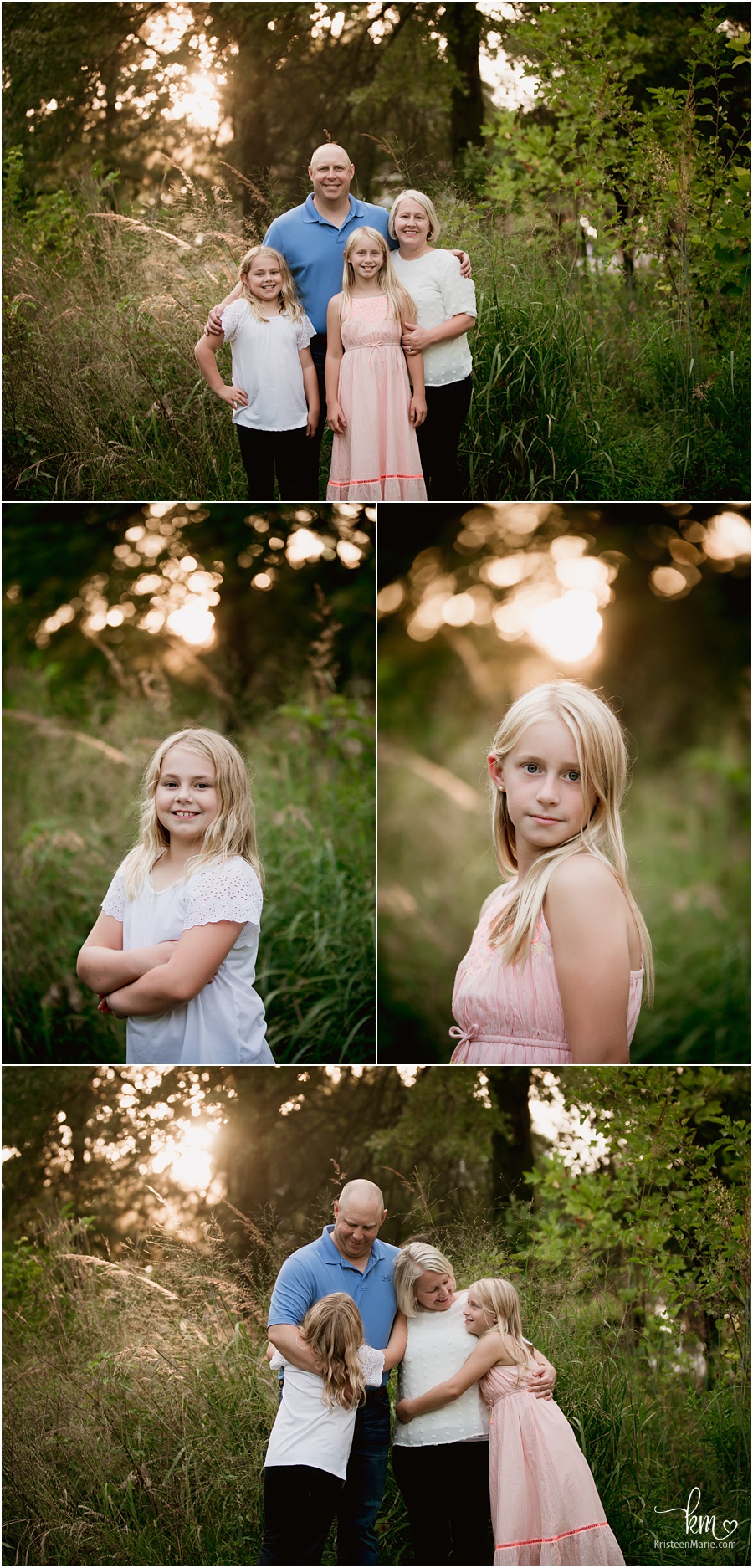 beautifully backlit family photography in Indianapolis